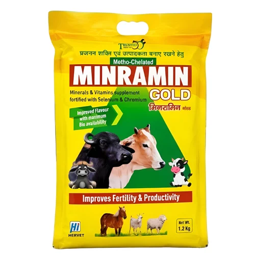 Minramin Gold Mineral Vitamin Veterinary Supplement Powder